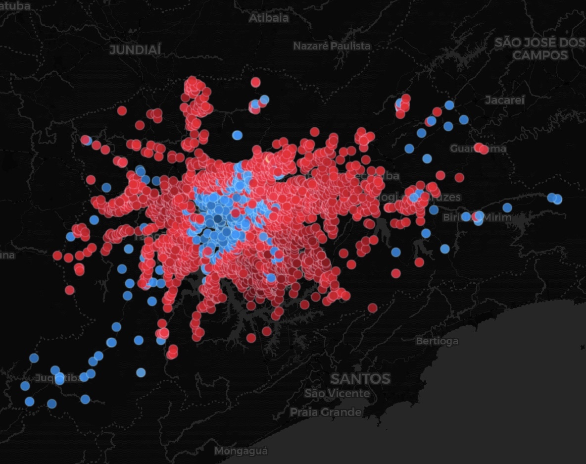 Mapa RMSP 1994-2004
